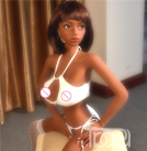 Реалистичная секс кукла с темной кожей - 132 см photo 5