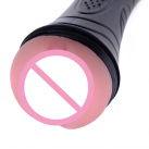 Силіконовий мастурбатор із 7-ступінчастою вібрацією, чорний photo 3