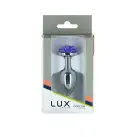 Металева анальна пробка Lux Active з трояндою - Rose Anal Plug - Purple, віброкуля в подарунок photo 5