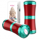 М'який подвійний мастурбатор Fox з реалістичною вагіною та анусом photo 2