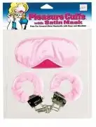 Маска и наручники PLEASURE CUFFS WITH SATIN MASK photo 1
