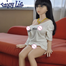 Миниатюрная секс-кукла брюнетка 100 см  photo 1