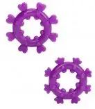 Комплект эрекционных колец MAGIC LOVE RINGS PURPLE photo 1