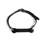 Кляп Палиця, силікон та натуральна шкіра, Art of Sex - Gag Stick Silicon, Чорний photo 3