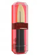 Вібратор пластиковий з золотистою головкою, 19х3,5 см photo 2