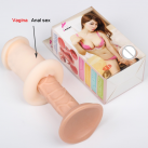 Двойной мужской мастурбатор из мягкого силикона photo 5