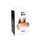 Чокер із металевим кільцем та шипами з натуральної шкіри Art of Sex - Ruby, колір Чорний photo 4