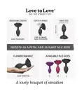 Силіконова анальна пробка Love To Love OPEN ROSES L SIZE - BLACK ONYX photo 5