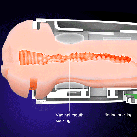 Мастурбатор чоловічий. Вібраційний. Силікон. photo 5