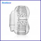 Мастурбатор-рукав із вібрацією прозорий photo 2