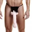 Мужские трусы стринги HUSTLER FUNDIES FOOT LONG THONG WHITE photo 1