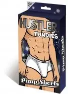 Мужские трусы боксеры HUSTLER FUNDIES PIMP SHORTS WHITE SM photo 3