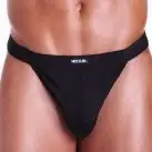 Мужские трусы стринги HUSTLER FULL POUCH THONG BLACK ML  photo 1