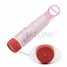 Фалоімітатор. Вібраційний. Прозорий. photo 1