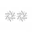 Наклейки для бюста - пестіси EROTIC FANTASY CRYSTAL FLOWER photo 1