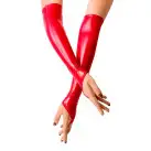 Вінілові міттинки Art of Sex - Lora довгі, размер M, колір червоний photo 2