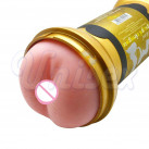 Мастурбатор двойной. Гантеля. Длина 22,5 см. Цвет - золотой. photo 6