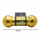 Мастурбатор двойной. Гантеля. Длина 22,5 см. Цвет - золотой. photo 3