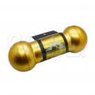 Мастурбатор двойной. Гантеля. Длина 22,5 см. Цвет - золотой. photo 5