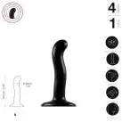 Насадка для страпону Strap-On-Me P&G-Spot Dildo, силікон, розмір S photo 2