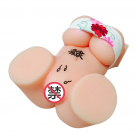 М'який силіконовий мастурбатор у вигляді жіночого торса з пишним бюстом та стрічкою photo 5