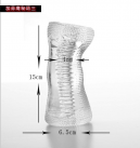 Мастурбатор из прозрачного силикона 15х4х6,5 смм photo 2