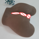 Силиконовый мастурбатор для вагинального и анального секса, черный, 2.3 кг photo 3