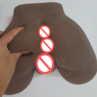 Силиконовый мастурбатор для вагинального и анального секса, черный, 2.3 кг photo 2