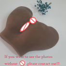 Силиконовый мастурбатор для вагинального и анального секса, черный, 2.3 кг photo 4