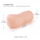 Мастурбатор  HISMITH для мужчин. Реалистичный. Рот с языком и зубами. Силикон. photo 1