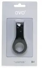Эрекционная вибронасадка OVO B4 BLACK photo 7