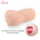 Мастурбатор оральний із зубами та язиком 4D photo 2