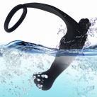 Силиконовый массажер простаты с вибрацией и эрекционным кольцом, водонепроницаемый photo 6