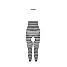 Сітчастий бодістокінг з відкритим животом Passion BS081 black photo 4