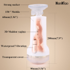 Белый мастурбатор MANMIAO X3-2 для мужчин photo 6