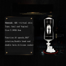 Подвійний чоловічий мастурбатор для вагінального та анального сексу, 10 режимів вібрації photo 5