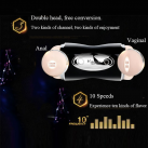 Подвійний чоловічий мастурбатор для вагінального та анального сексу, 10 режимів вібрації photo 6