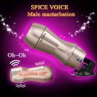 Мужской мастурбатор на присоске с вращением на 360 градусов photo 3