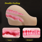 Силіконовий мастурбатор з 2 отворами photo 3