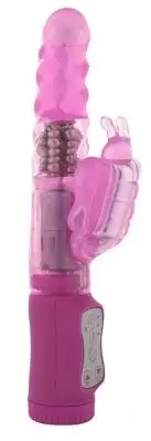 Вибратор компьютерный SILICONE BUTTERFLY PINK photo 1