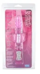 Вибратор компьютерный SILICONE BUTTERFLY PINK photo 2