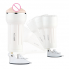 Мастурбатор Davidsource Vibe + Sucker с вибрацией, белый photo 1