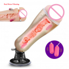 Мастурбатор двосторонній SexQueen з 2 віброкулями photo 2