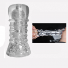 Мастурбатор для мужчин. Прозрачный. Силикон. photo 2