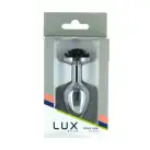 Металева анальна пробка Lux Active з трояндою - Rose Anal Plug - Black, віброкуля в подарунок photo 5