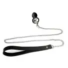 Силіконова анальна пробка Art of Sex Metal Anal Plug with Leash size L з повідцем Black photo 2