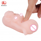 Силиконовый мастурбатор в виде женского силуэта с грудью photo 4