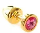 Анальная пробка SWAROVSKI GOLD EMERALD L photo 1