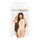 Боді з глибоким декольте та високими трусиками Penthouse - Toxic Powder White M/L photo 3