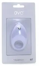 Эрекционная вибронасадка OVO B7 WHITE photo 6